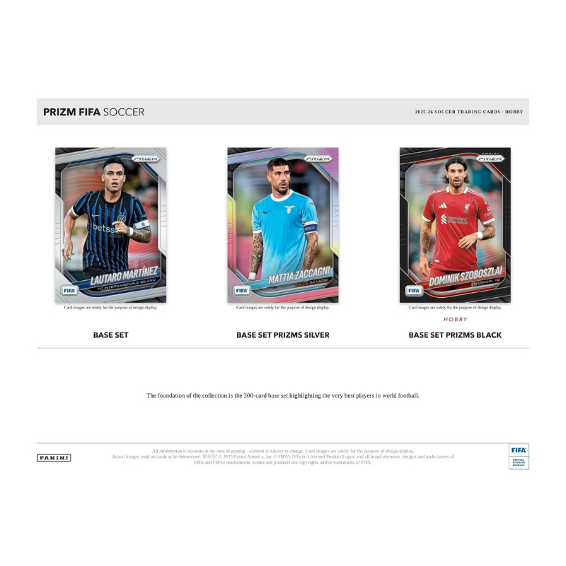 Panini 2025/26 Prizm FIFA Soccer Hobby Case 12 Boxes