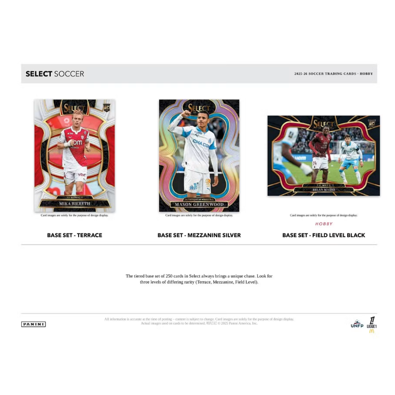 Panini Select 2025/26 Ligue 1 Soccer H2 Case 12 Boxes