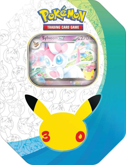 Pokémon 30th Celebration Sylveon EX Tin