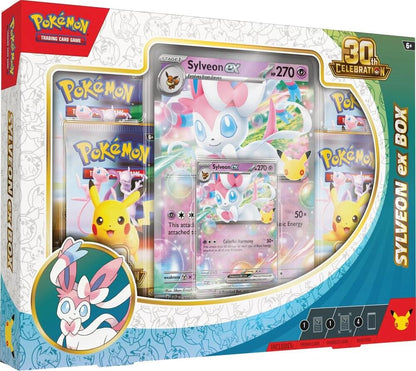Pokémon 30th Celebration EX Box Sylveon 4 Packs