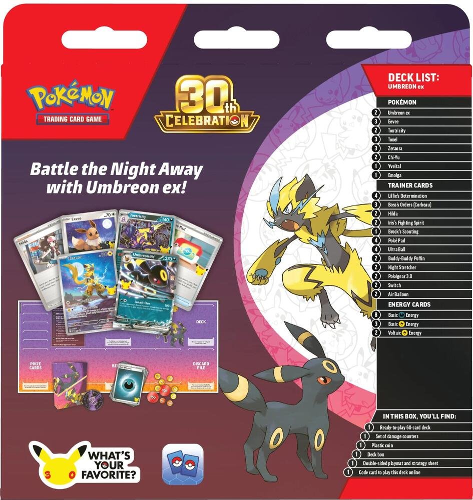 Pokémon 30th Celebration Battle Deck Umbreon