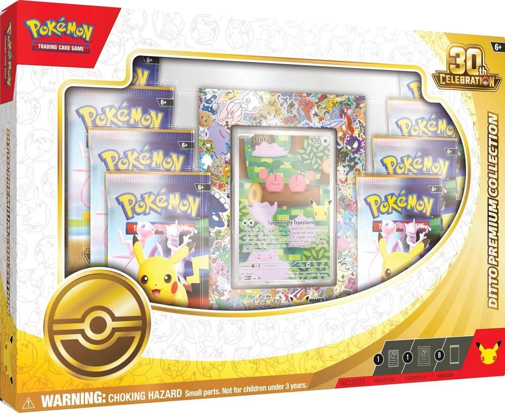 Pokémon 30th Celebration Ditto Premium Collection 8 Packs