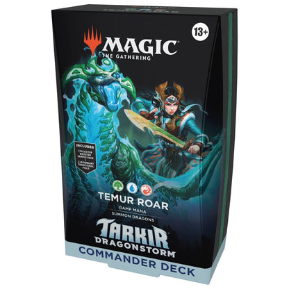 Magic: The Gathering Tarkir: Dragonstorm Temur Roar Commander Deck 100 Cards