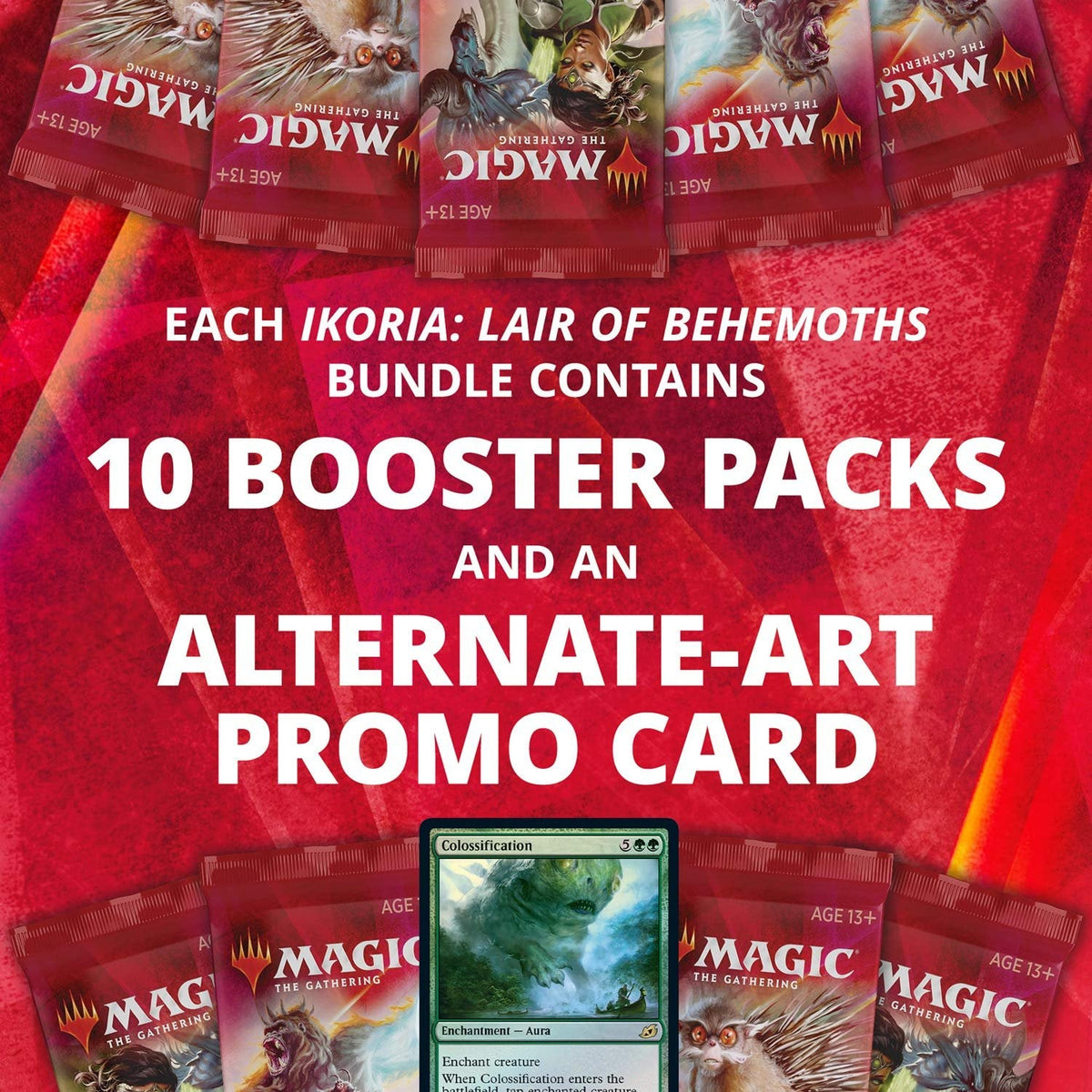 Magic: The Gathering Ikoria: Lair of Behemoths Bundle 10 Packs