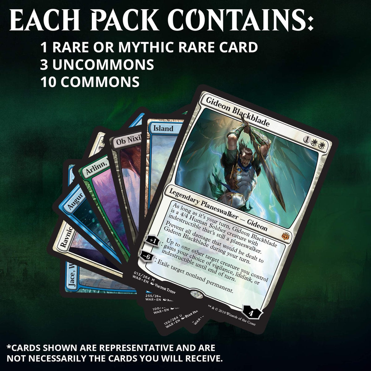 Magic: The Gathering War of The Spark Bundle 10 Packs