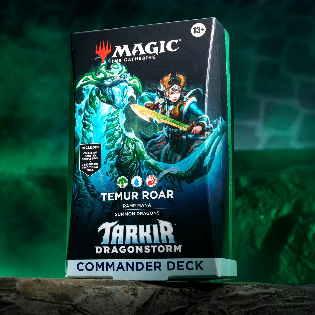 Magic: The Gathering Tarkir: Dragonstorm Temur Roar Commander Deck 100 Cards