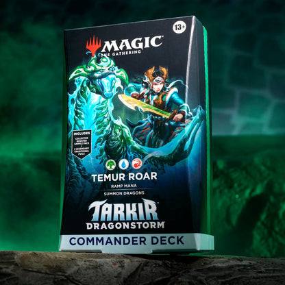 Magic: The Gathering Tarkir: Dragonstorm Temur Roar Commander Deck 100 Cards