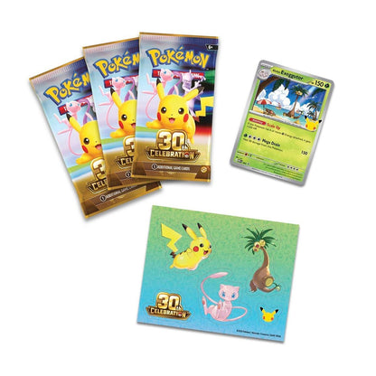 Pokémon 30th Celebration Tech Sticker Collection Alolan Exeggutor 3 Packs