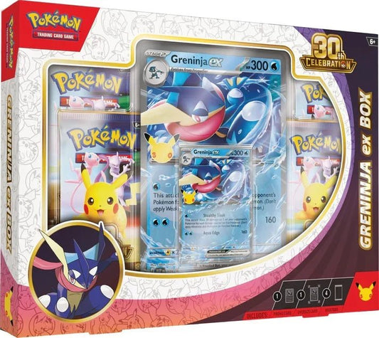 Pokémon 30th Celebration EX Box Greninja 4 Packs