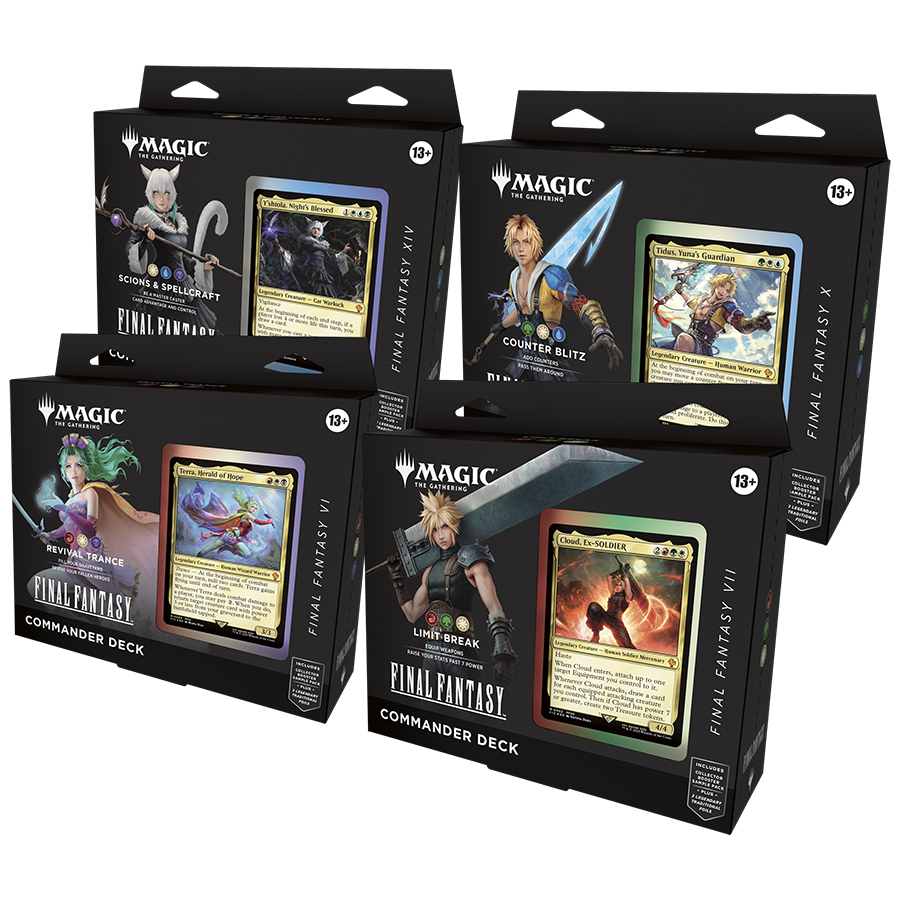 Final Fantasy Commander Deck Set of 4 Decks