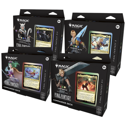 Final Fantasy Commander Deck Set of 4 Decks