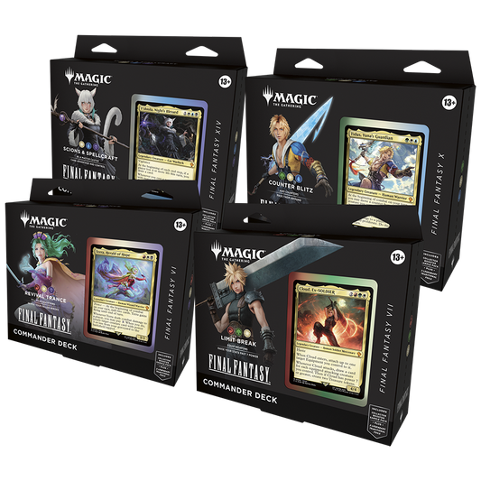 Final Fantasy Commander Deck Set of 4 Decks