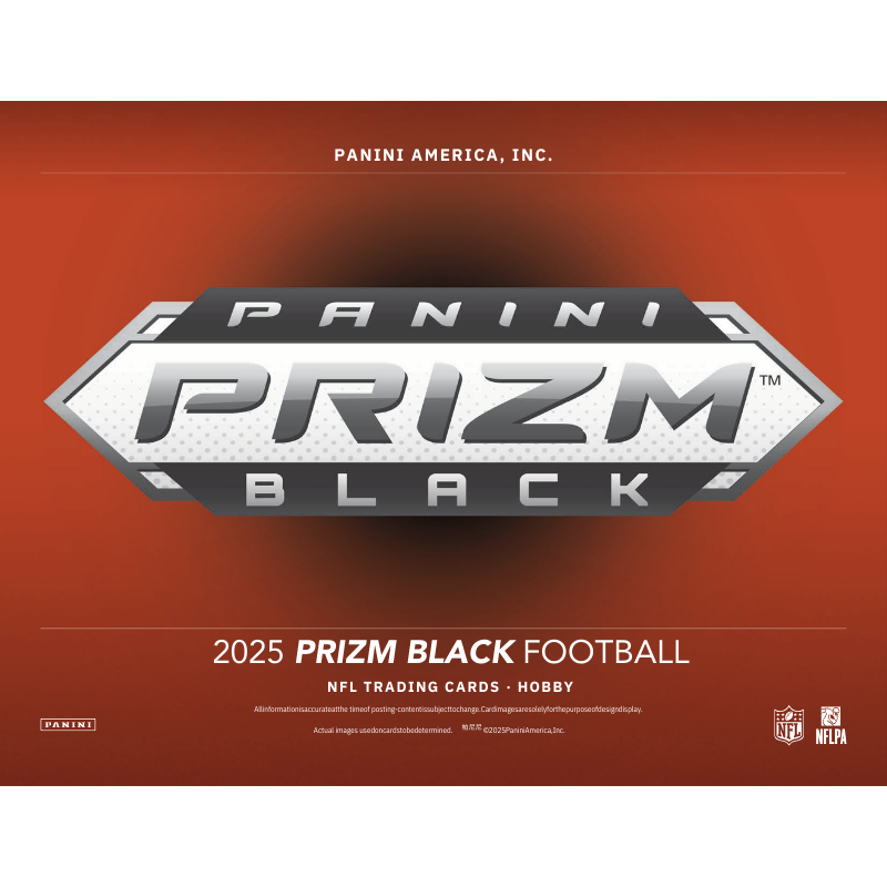 Panini 2025 Prizm Black Football Hobby Box 12 Packs