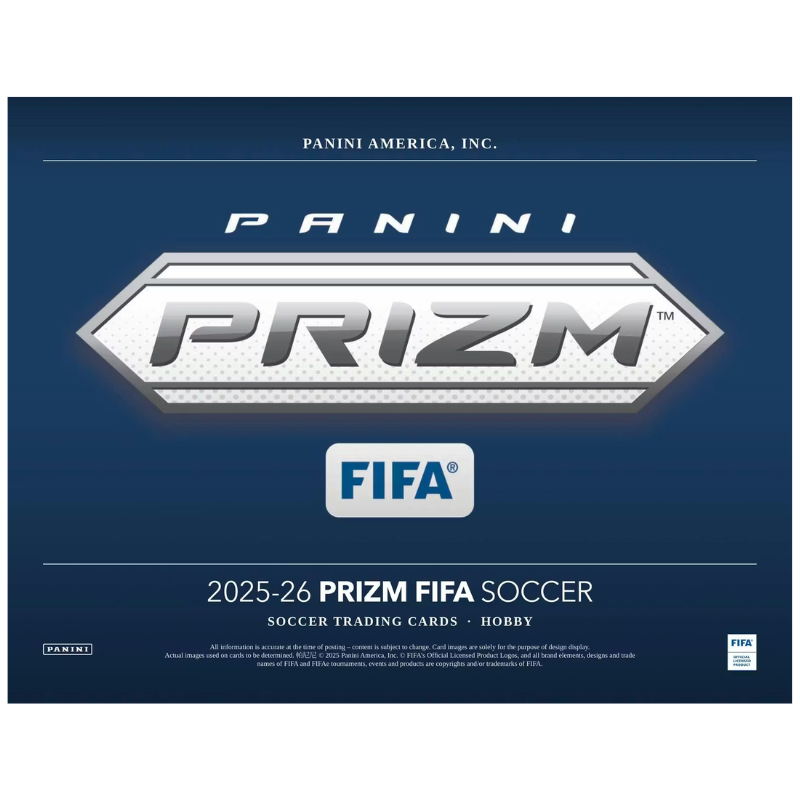Panini 2025/26 Prizm FIFA Soccer Hobby Case 12 Boxes