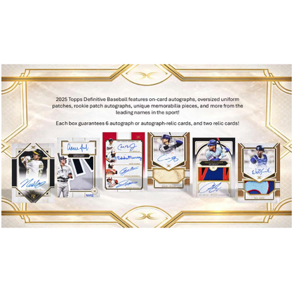 Topps 2025 Definitive Baseball Hobby Case 2 Boxes