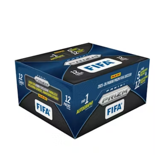 Panini 2025/26 Prizm FIFA Soccer Hobby Case 12 Boxes