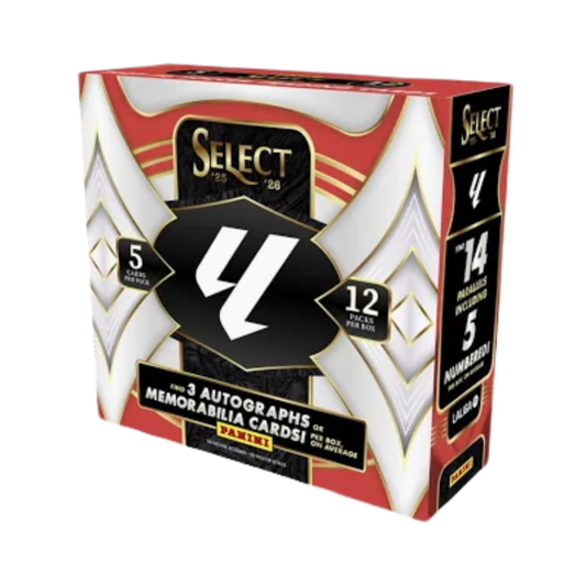 Panini Select 2025/26 La Liga Soccer Hobby Case 12 Boxes