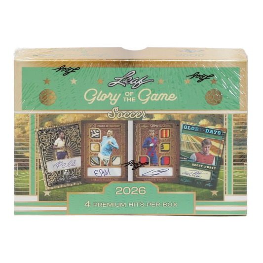 Leaf 2026 Glory of the Game Soccer Hobby Box 4 Cards